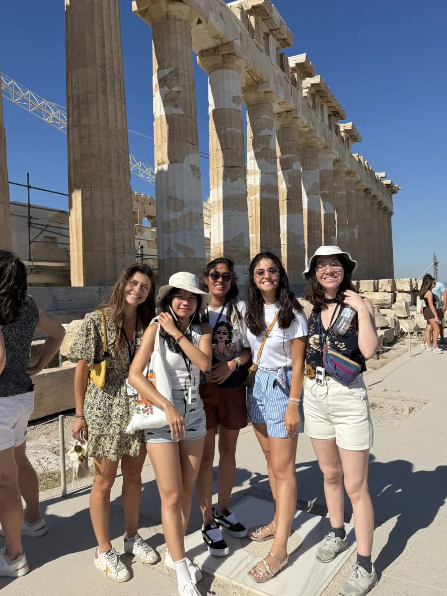 Matrix One colleagues at the Acropolis in Athens
